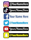 Social media sticker