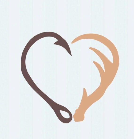Hook antler heart