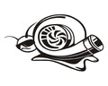 Turbo snail with glasses
